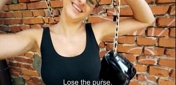  Big boobs amateur Eurobabe Katia gets pussy banged for cash